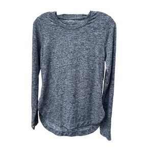 Athleta Charcoal Heathered‎ long sleeves crew neck Shirt
